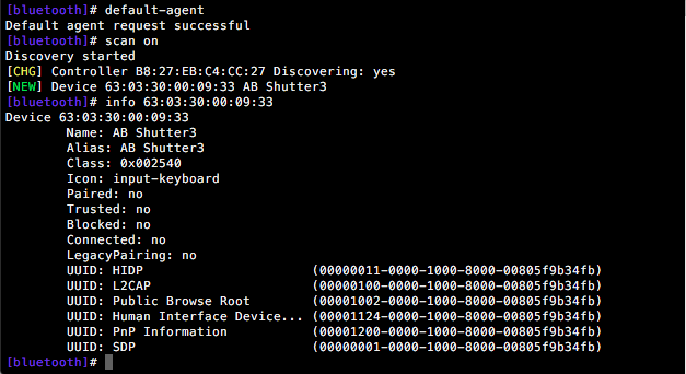 bluetooth remotehelper page timeout